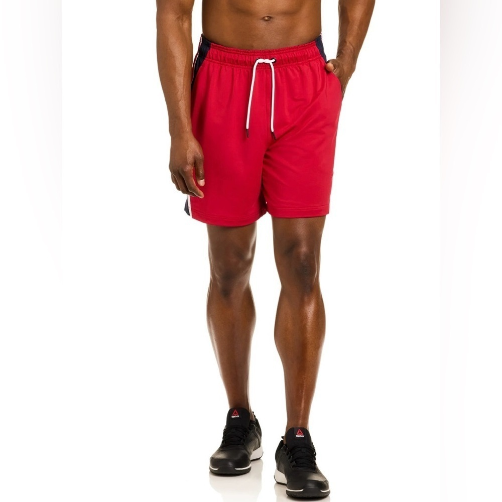 Reebok Red and Black Athletic Shorts